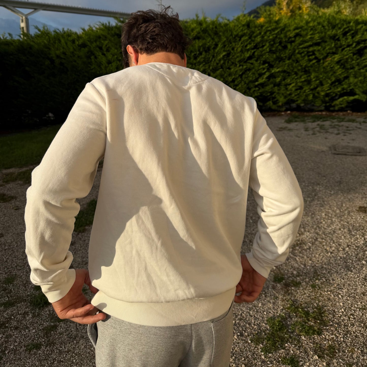 Pull Blanc Brodé "BANGER"