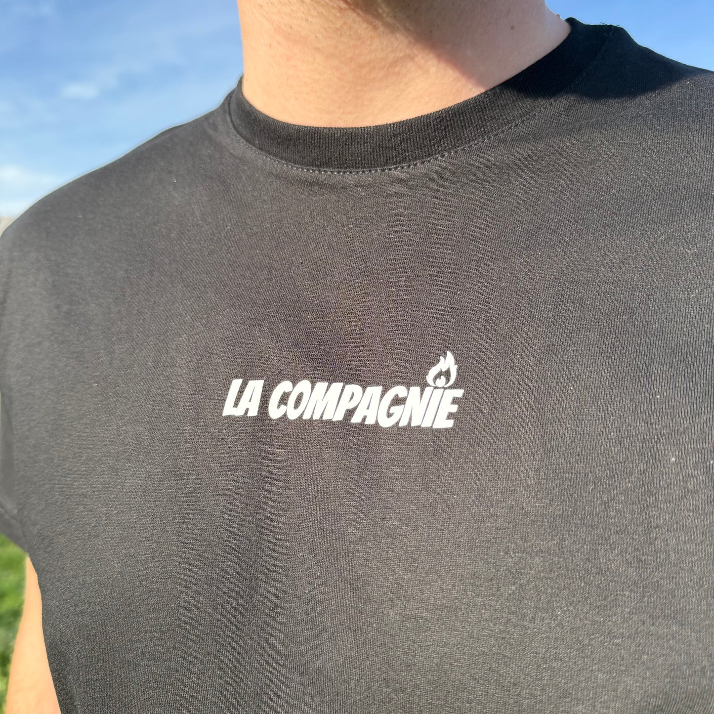 T-shirt Noir Montagne