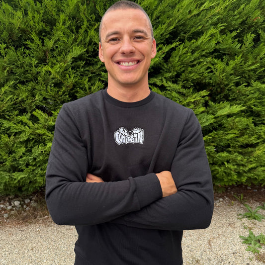 Pull Noir Brodé "BANGER"