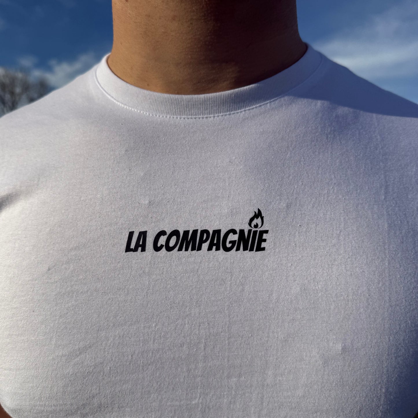 T-shirt Blanc Montagne