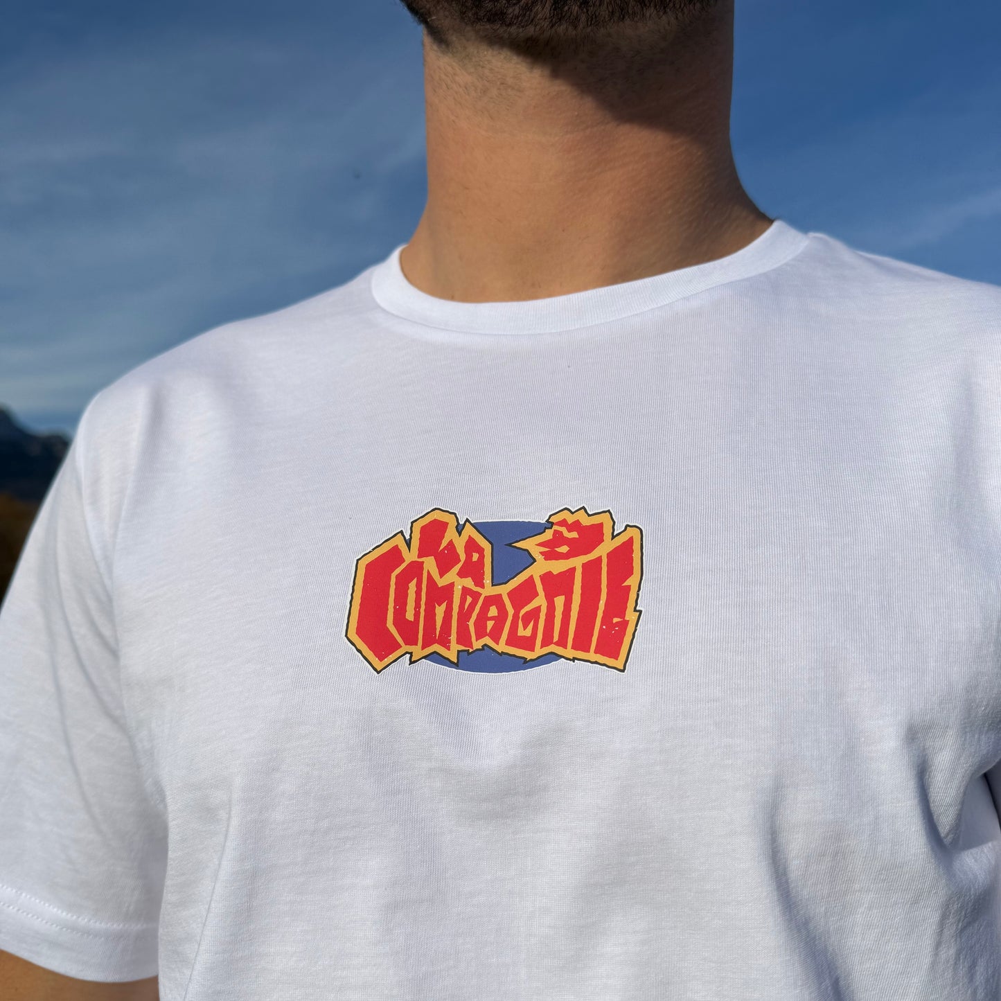 T-shirt Oversize "Logo Coloré" Blanc (Coton Organique) 🌿