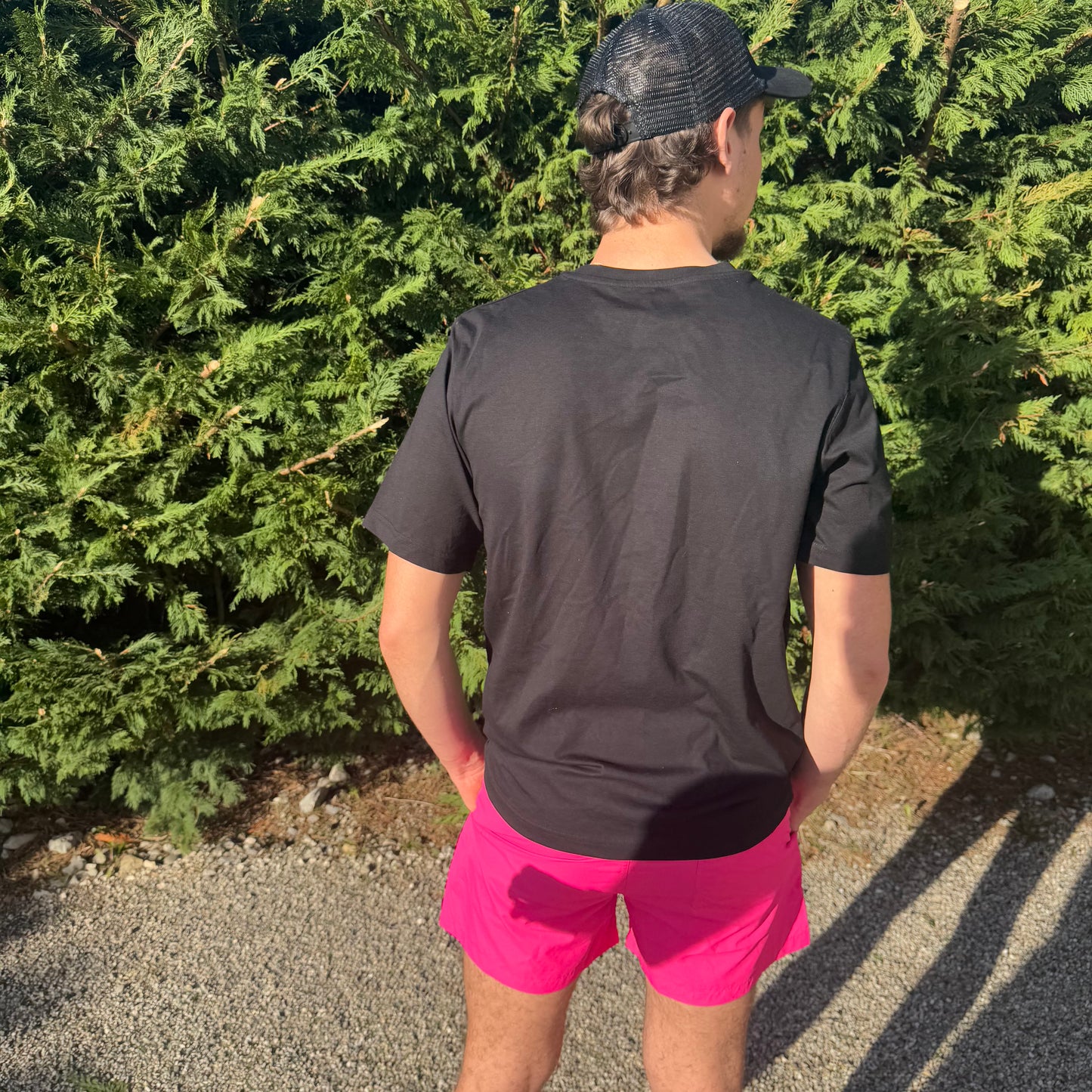 T-shirt Oversize "Logo Coloré" Noir (Coton Organique) 🌿