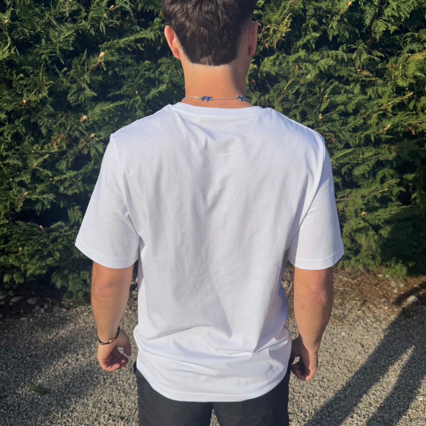 T-shirt Oversize "Logo Coloré" Blanc (Coton Organique) 🌿