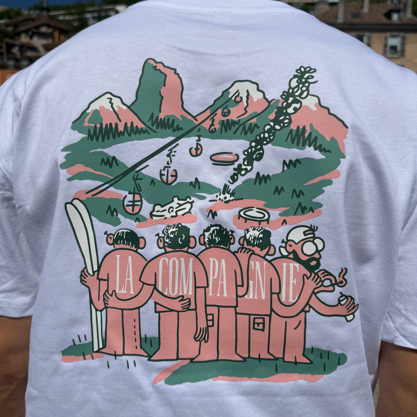 T-shirt "Les Copains" Super Oversize Blanc