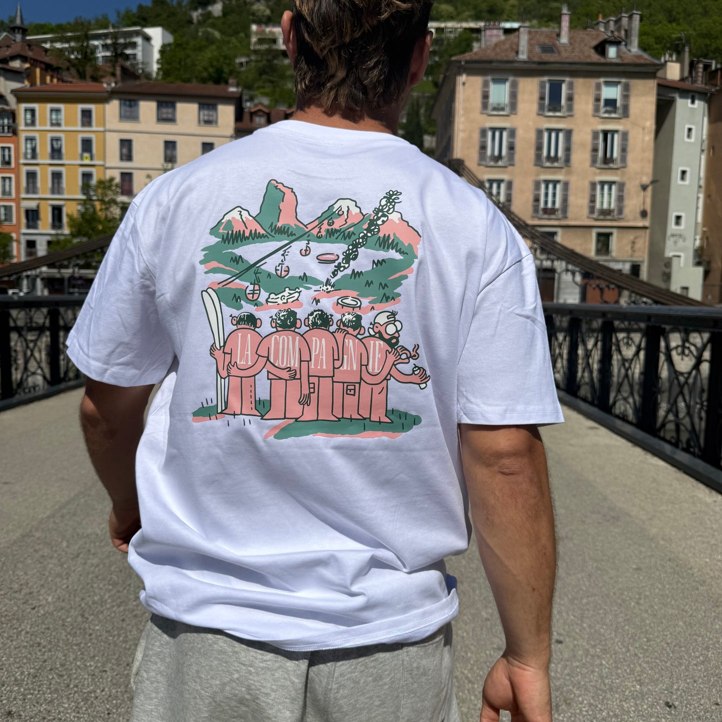 T-shirt "Les Copains" Super Oversize Blanc