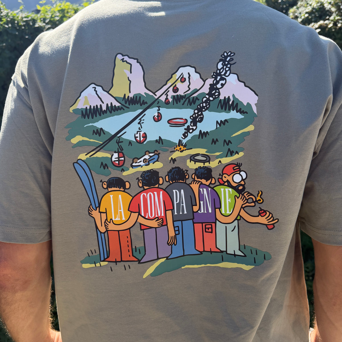 T-shirt "Les Copains" Oversize Vert