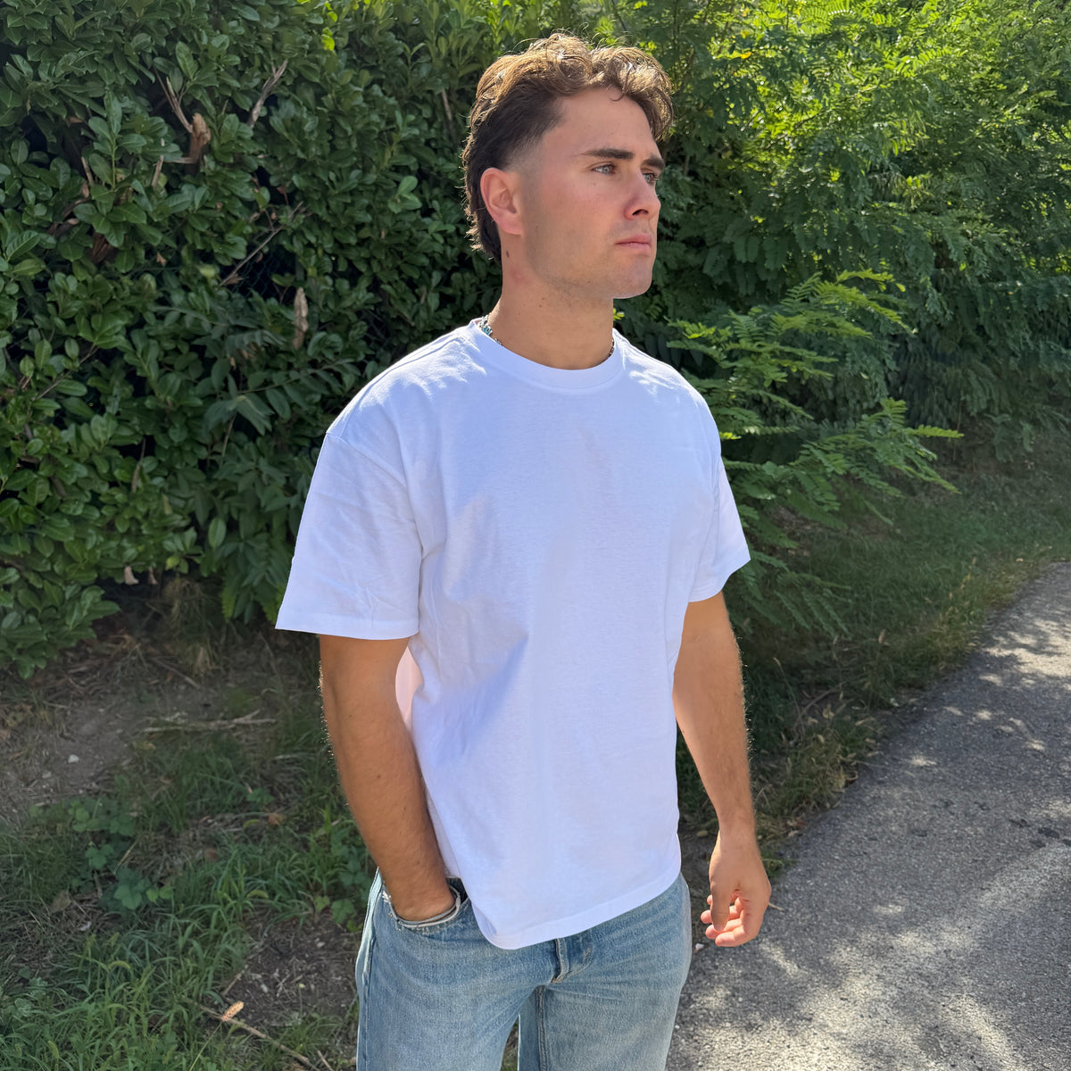 T-shirt Rockstar Bleu (White Collection)