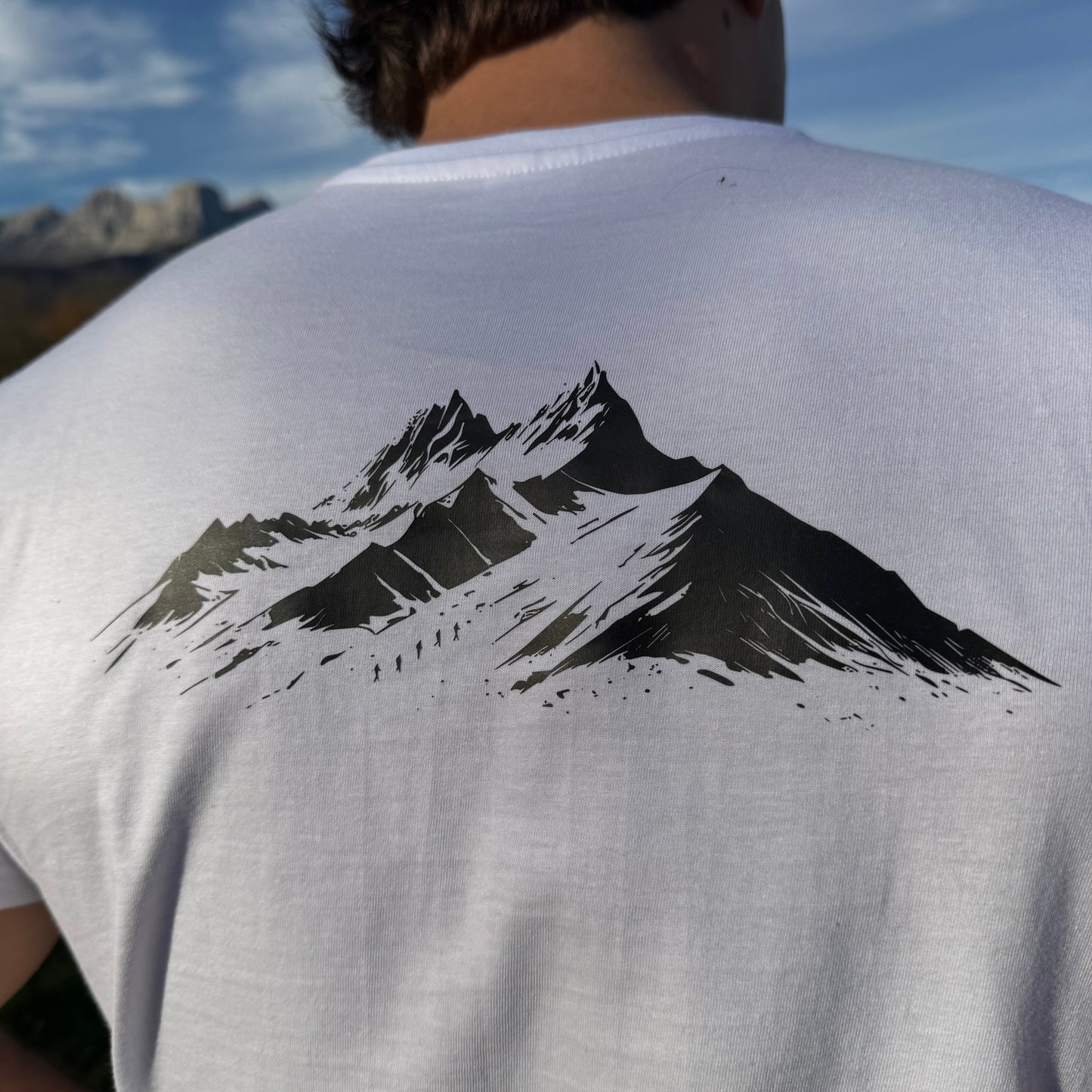 T-shirt Blanc Montagne