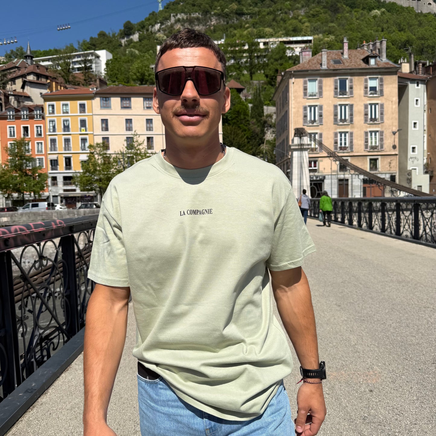 T-shirt "Les Copains" Oversize Vert