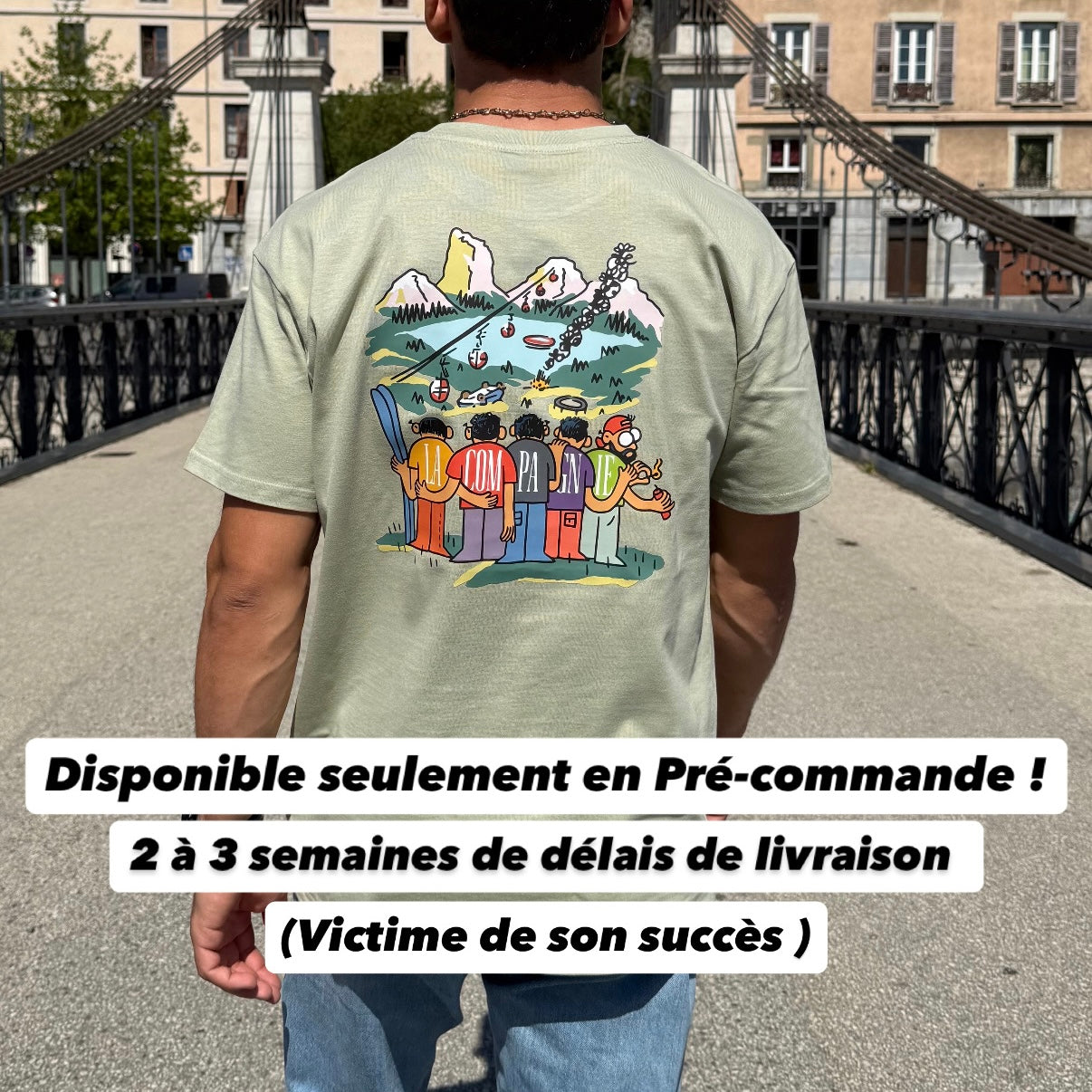 T-shirt "Les Copains" Oversize Vert