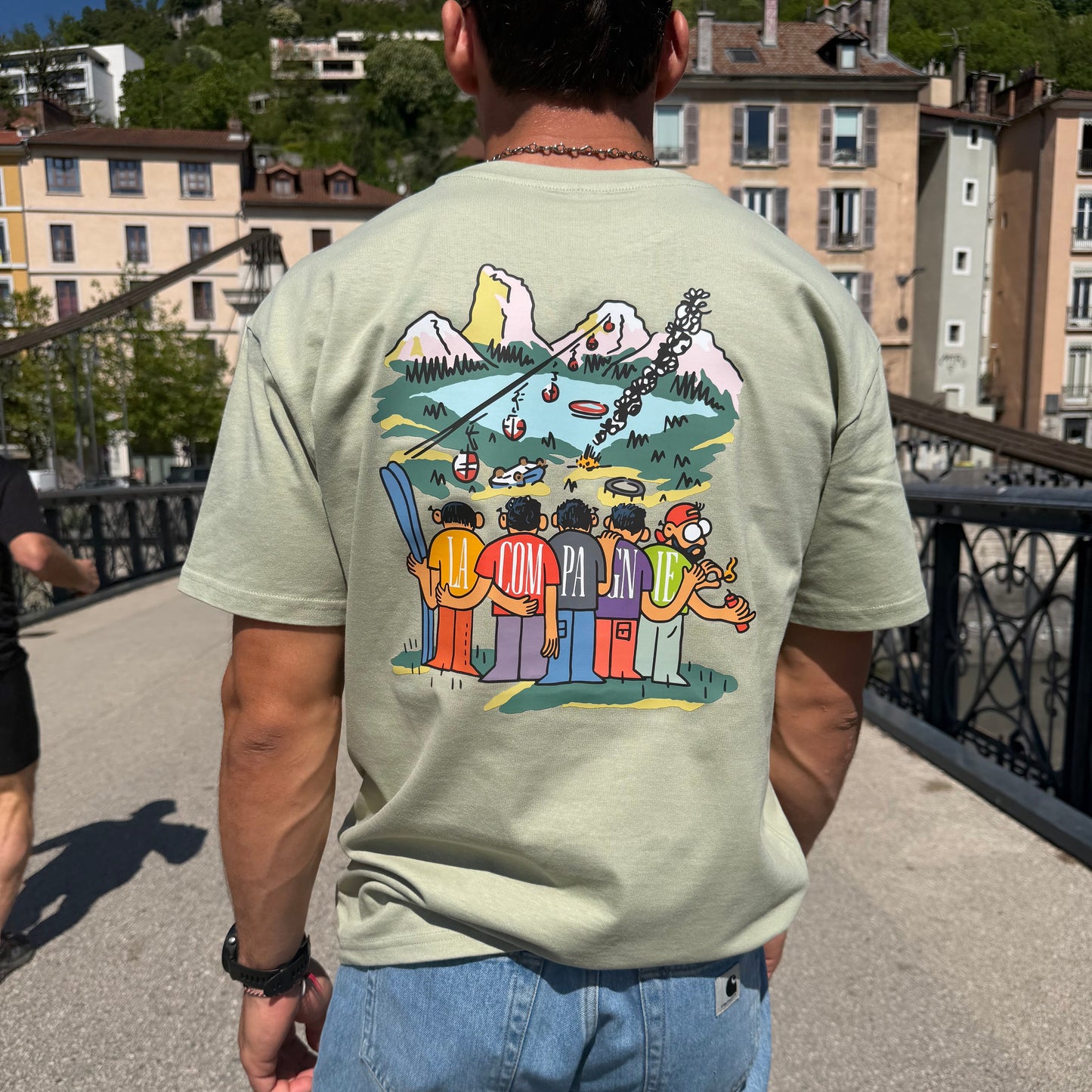 T-shirt "Les Copains" Super Oversize Vert