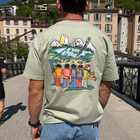 T-shirt "Les Copains" Super Oversize Vert