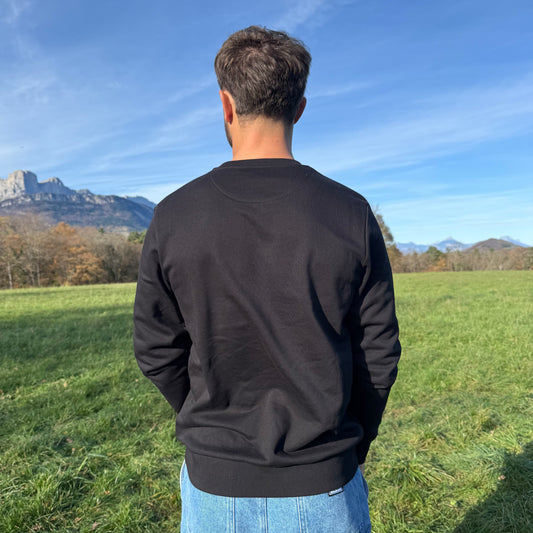 Pull Noir Brodé "BANGER"