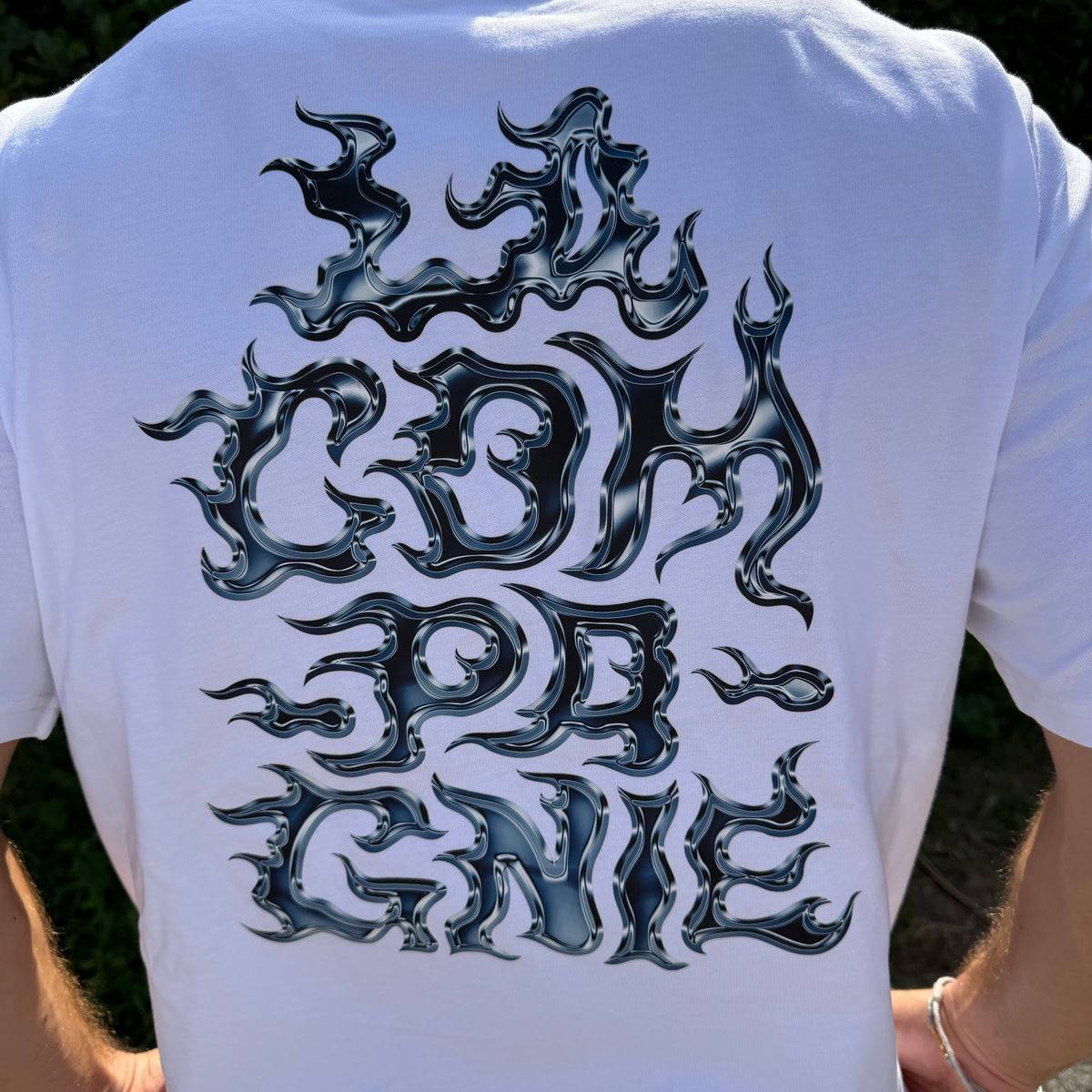 T-shirt Rockstar Bleu (White Collection)
