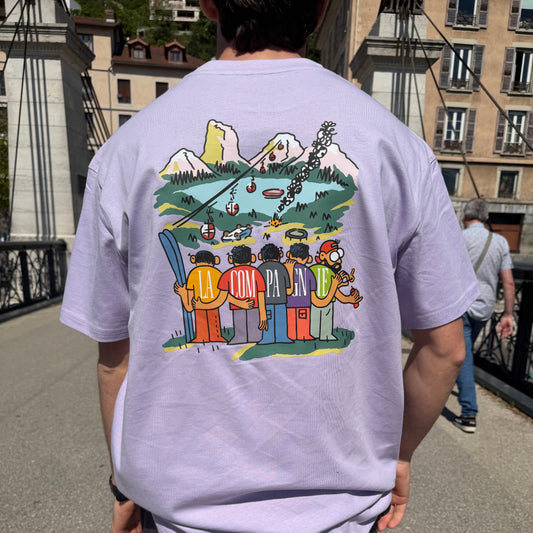 T-shirt "Les Copains" Super Oversize Violet
